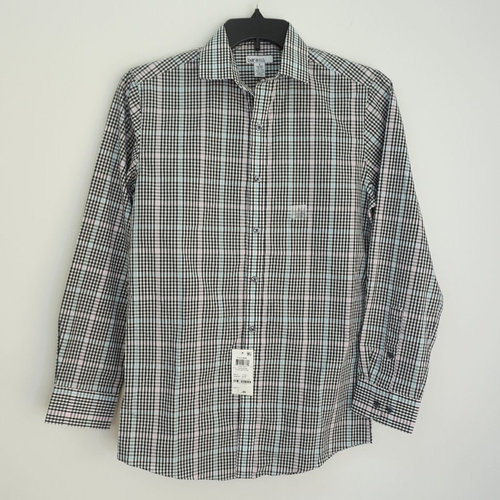 Bar III  Slim Fit Stretch Dress Shirt 14-14.5 32/3